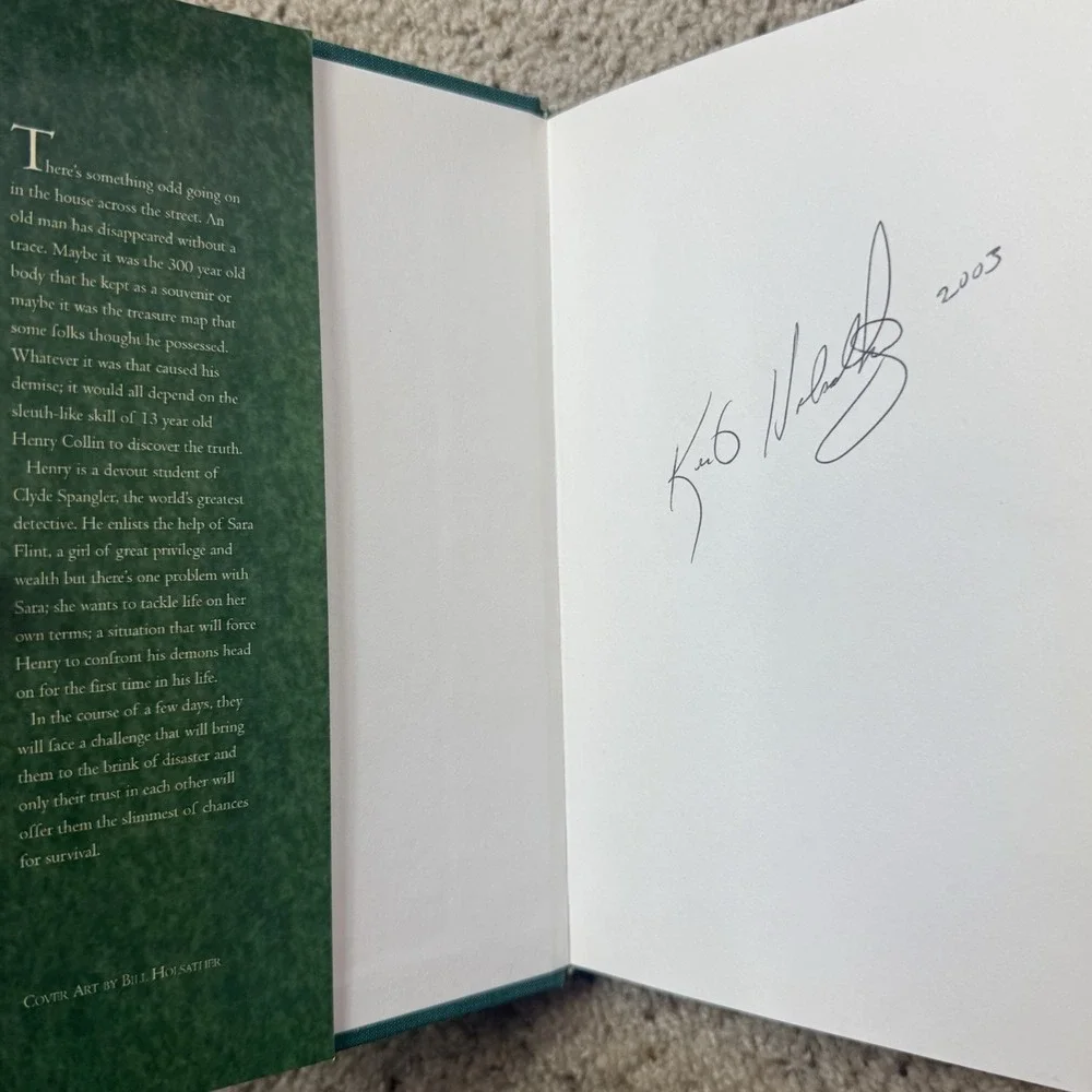 Signed 1st Edition Henry of York and the Secret of Juan De Vega Kent Holsather